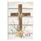 Stupell Industries Spiritual Easter Cross Spring Blossoms Wall Plaque Art